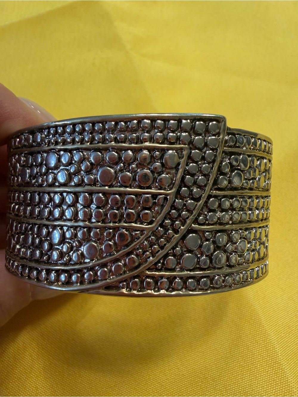 Park Lane Antique Silver Statement Cuff Bracelet